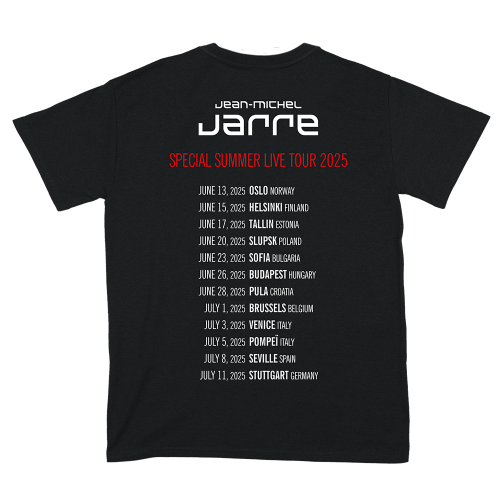 Special Summer 2025 Black & White Design Black T-shirt | Jean